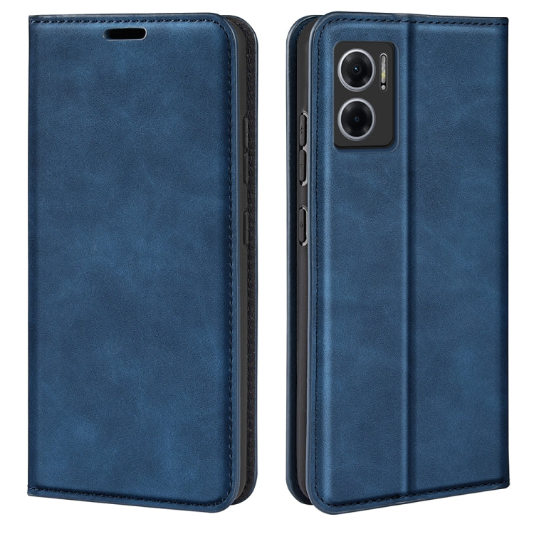 For Xiaomi Redmi Note 11E / Redmi 10 5G Retro-skin Magnetic Suction Leather Phone Case