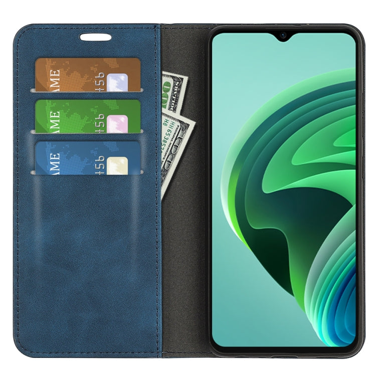 For Xiaomi Redmi Note 11E / Redmi 10 5G Retro-skin Magnetic Suction Leather Phone Case