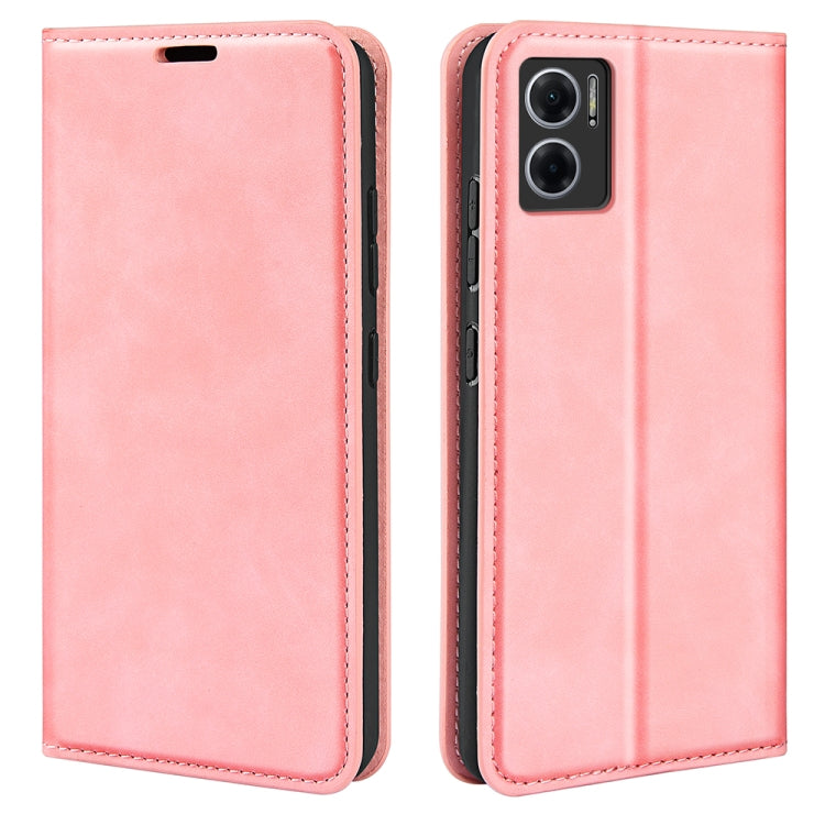 For Xiaomi Redmi Note 11E / Redmi 10 5G Retro-skin Magnetic Suction Leather Phone Case