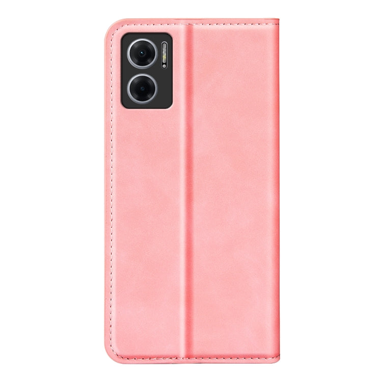 For Xiaomi Redmi Note 11E / Redmi 10 5G Retro-skin Magnetic Suction Leather Phone Case