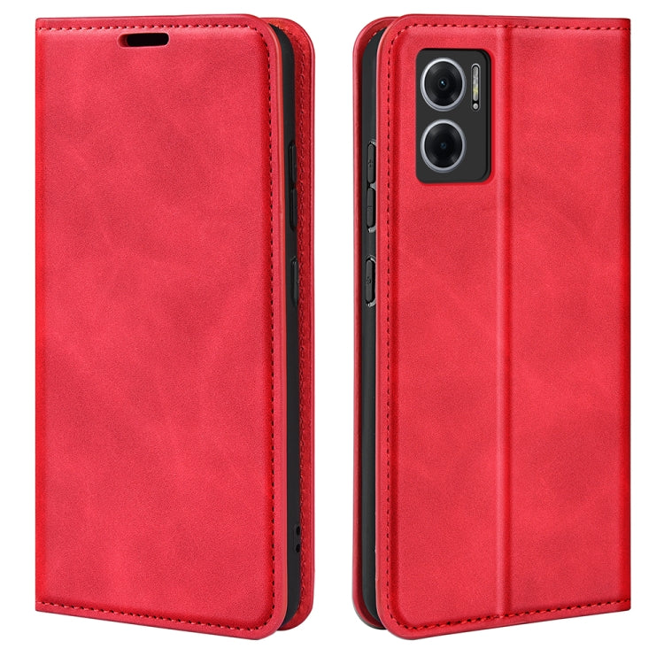 For Xiaomi Redmi Note 11E / Redmi 10 5G Retro-skin Magnetic Suction Leather Phone Case