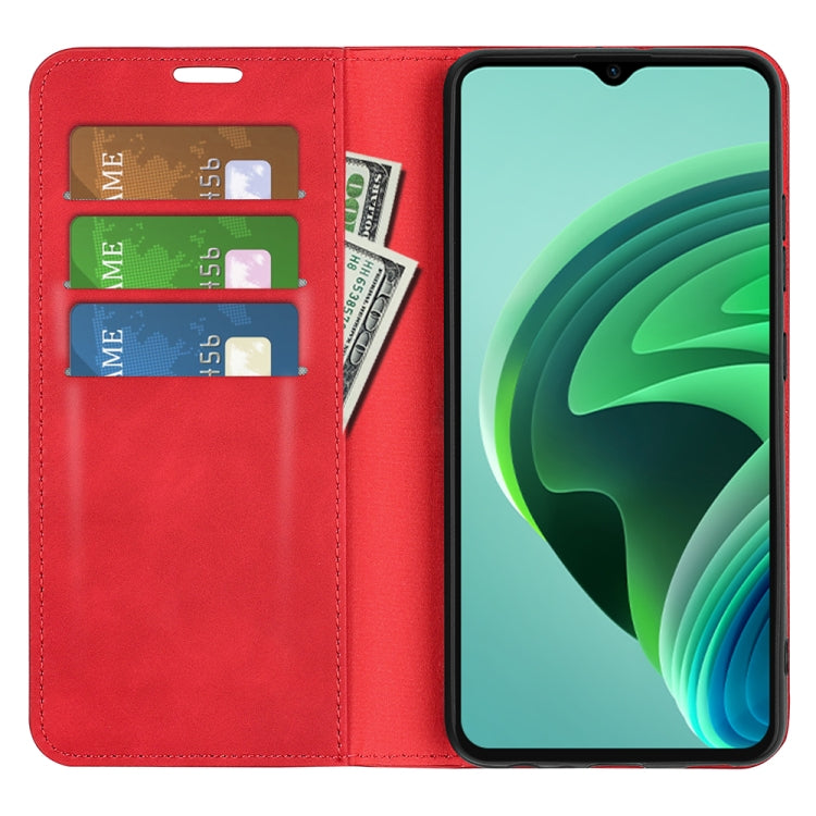 For Xiaomi Redmi Note 11E / Redmi 10 5G Retro-skin Magnetic Suction Leather Phone Case
