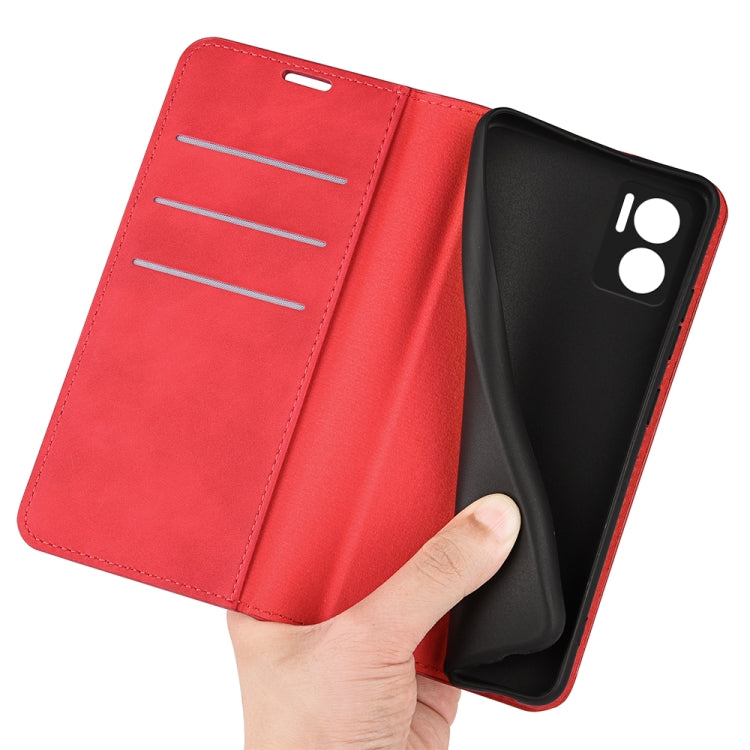 For Xiaomi Redmi Note 11E / Redmi 10 5G Retro-skin Magnetic Suction Leather Phone Case