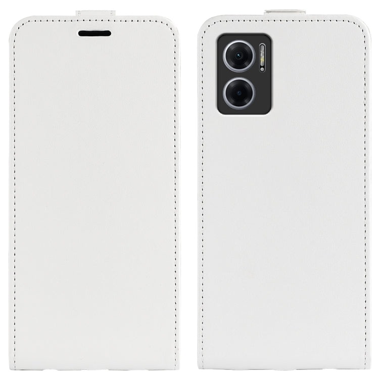 For Xiaomi Redmi Note 11E / Redmi 10 5G R64 Texture Single Vertical Flip Leather Phone Case