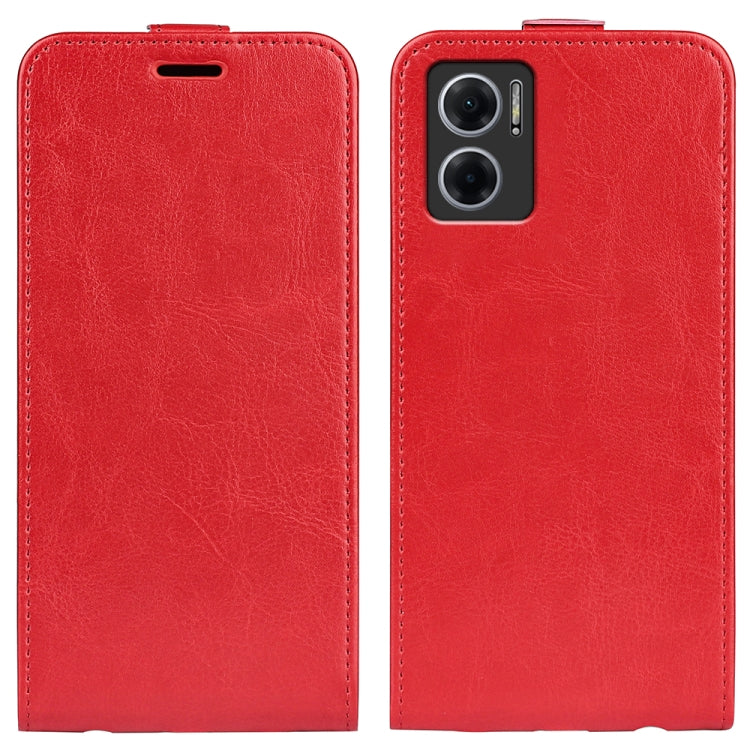 For Xiaomi Redmi Note 11E / Redmi 10 5G R64 Texture Single Vertical Flip Leather Phone Case