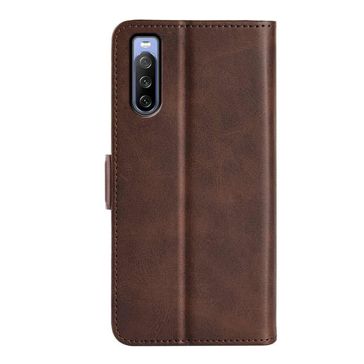 For Sony Xperia 10 IV Dual-side Magnetic Buckle Horizontal Flip Leather Phone Case