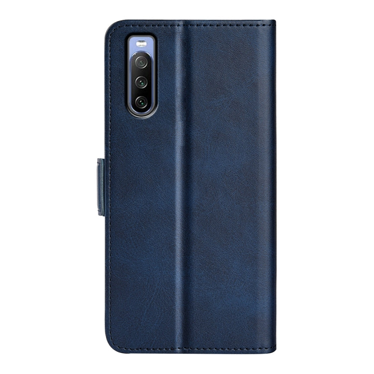 For Sony Xperia 10 IV Dual-side Magnetic Buckle Horizontal Flip Leather Phone Case