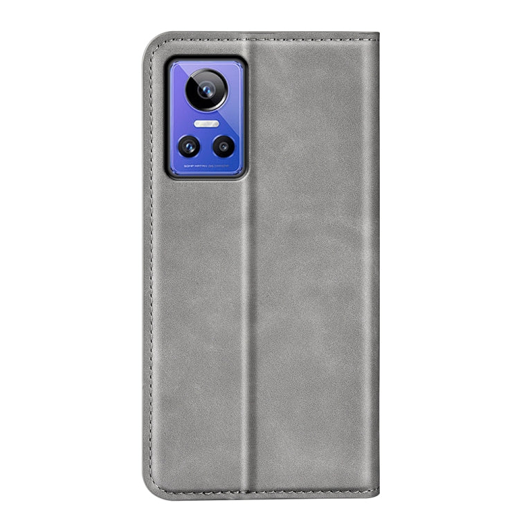 For OPPO Realme GT Neo 3 Retro-skin Magnetic Suction Leather Phone Case