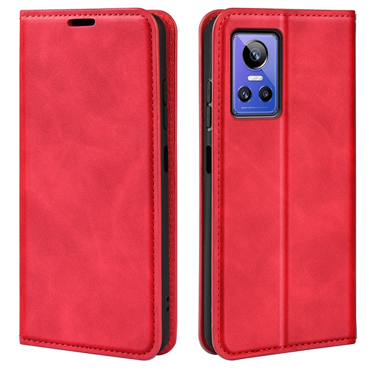 For OPPO Realme GT Neo 3 Retro-skin Magnetic Suction Leather Phone Case