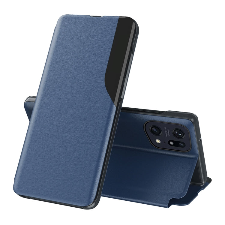 For OPPO Find X5 Attraction Flip Holder Leather Phone Case
