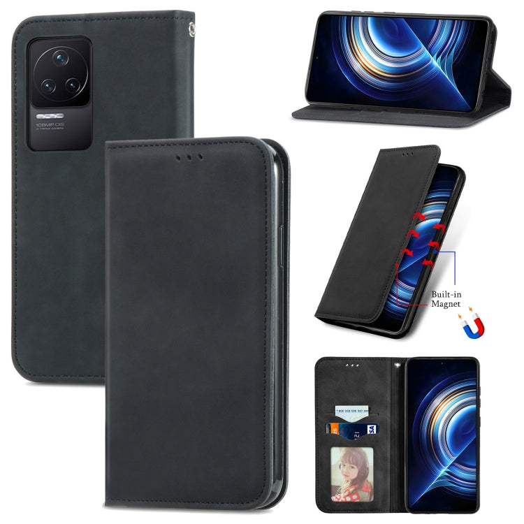 For Xiaomi Redmi K50 Pro Retro Skin Feel Magnetic Flip Leather Phone Case