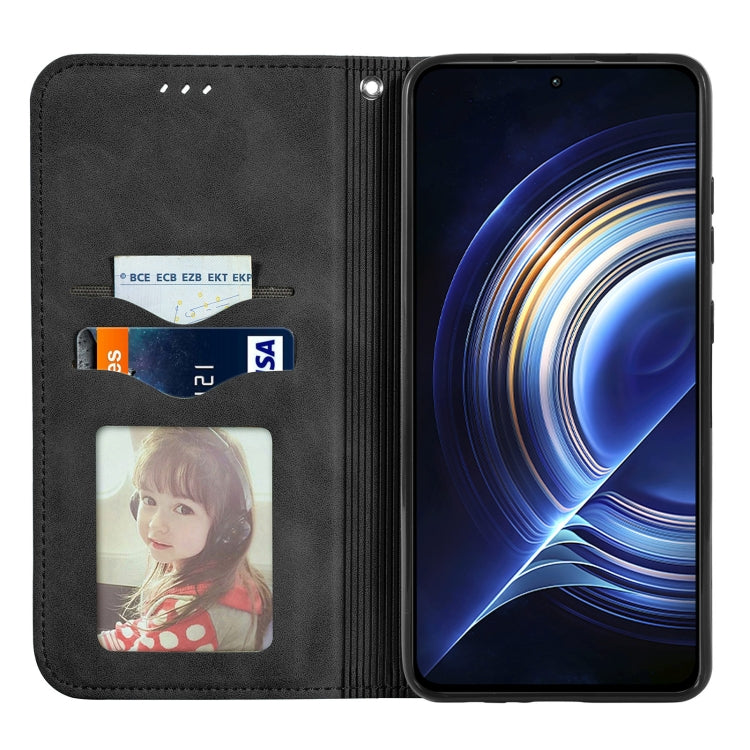 For Xiaomi Redmi K50 Pro Retro Skin Feel Magnetic Flip Leather Phone Case