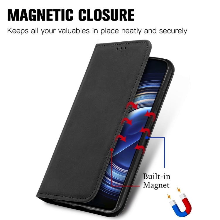 For Xiaomi Redmi K50 Pro Retro Skin Feel Magnetic Flip Leather Phone Case