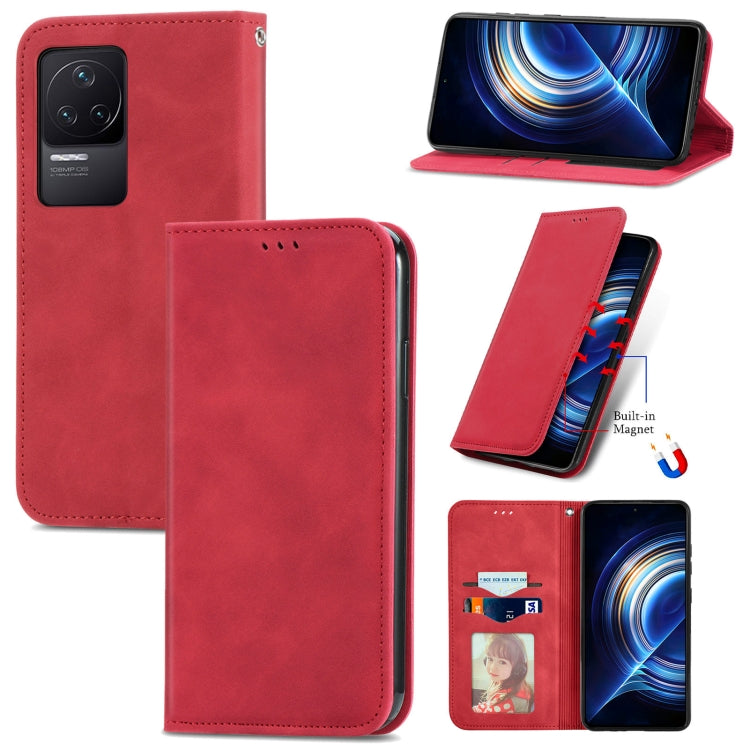 For Xiaomi Redmi K50 Pro Retro Skin Feel Magnetic Flip Leather Phone Case