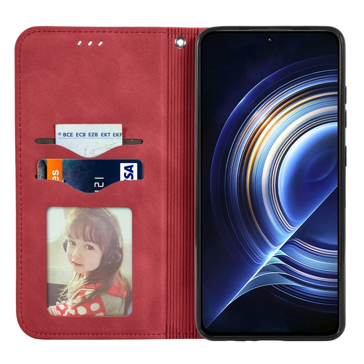 For Xiaomi Redmi K50 Pro Retro Skin Feel Magnetic Flip Leather Phone Case