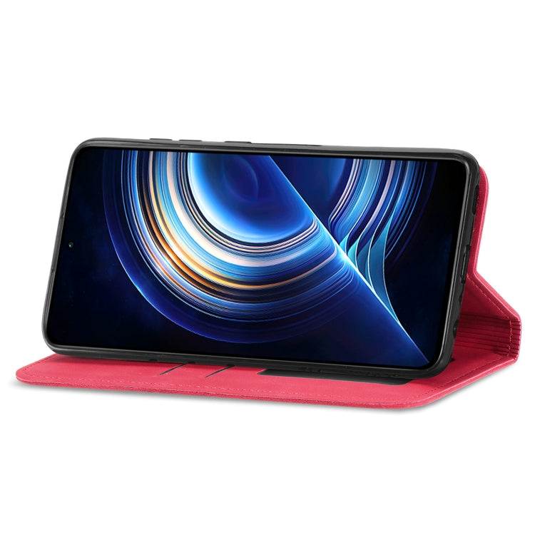 For Xiaomi Redmi K50 Pro Retro Skin Feel Magnetic Flip Leather Phone Case