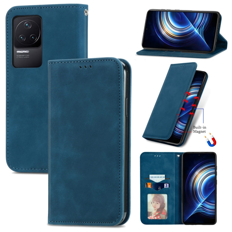 For Xiaomi Redmi K50 Pro Retro Skin Feel Magnetic Flip Leather Phone Case
