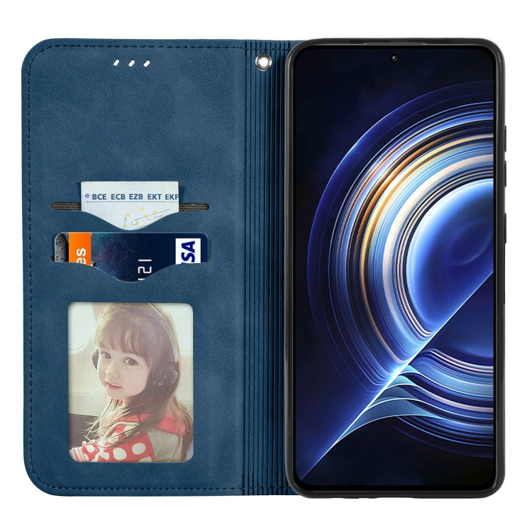 For Xiaomi Redmi K50 Pro Retro Skin Feel Magnetic Flip Leather Phone Case