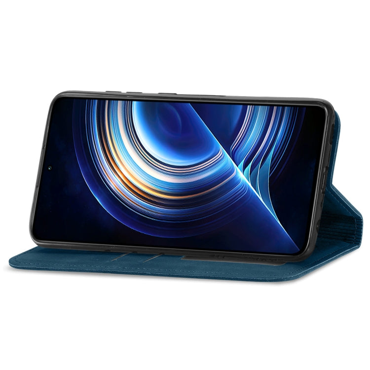 For Xiaomi Redmi K50 Pro Retro Skin Feel Magnetic Flip Leather Phone Case