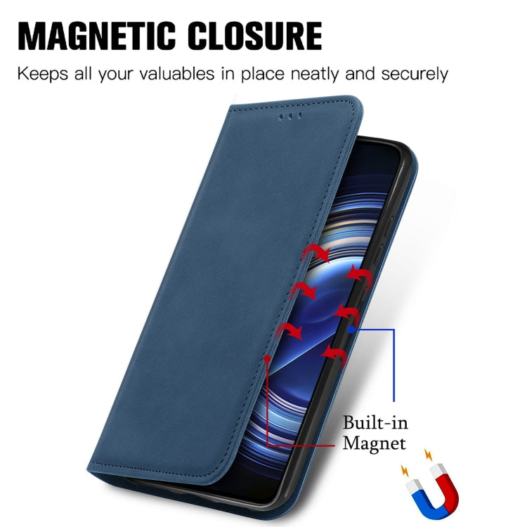 For Xiaomi Redmi K50 Pro Retro Skin Feel Magnetic Flip Leather Phone Case