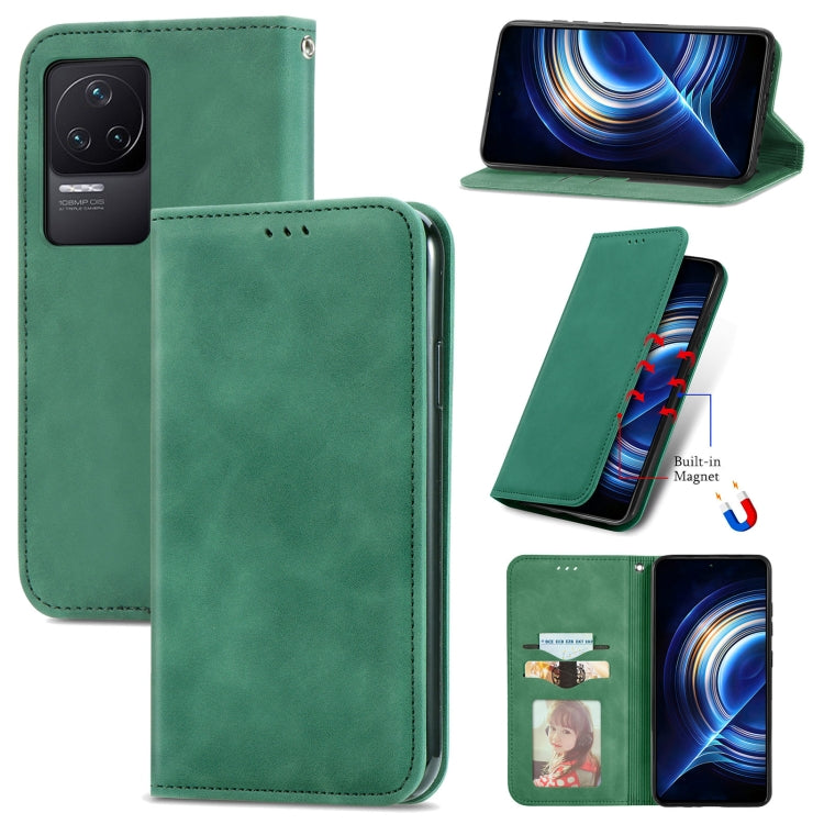 For Xiaomi Redmi K50 Pro Retro Skin Feel Magnetic Flip Leather Phone Case