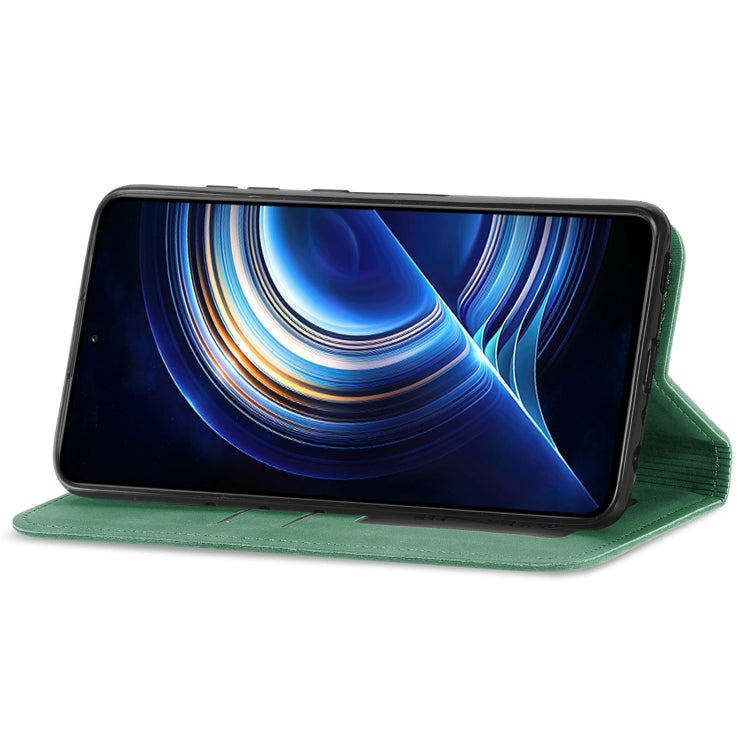 For Xiaomi Redmi K50 Pro Retro Skin Feel Magnetic Flip Leather Phone Case