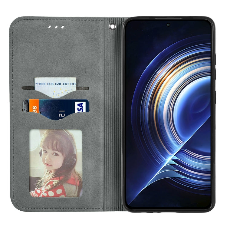 For Xiaomi Redmi K50 Pro Retro Skin Feel Magnetic Flip Leather Phone Case