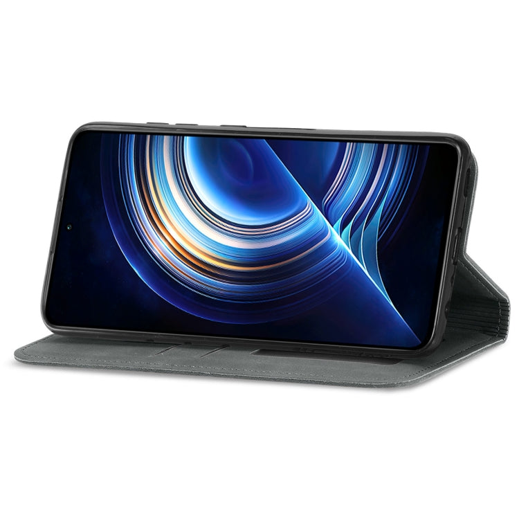 For Xiaomi Redmi K50 Pro Retro Skin Feel Magnetic Flip Leather Phone Case