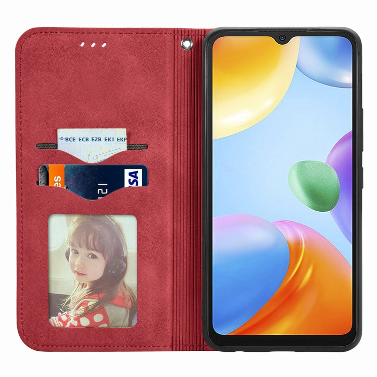 For Xiaomi Redmi 10C Retro Skin Feel Magnetic Flip Leather Phone Case