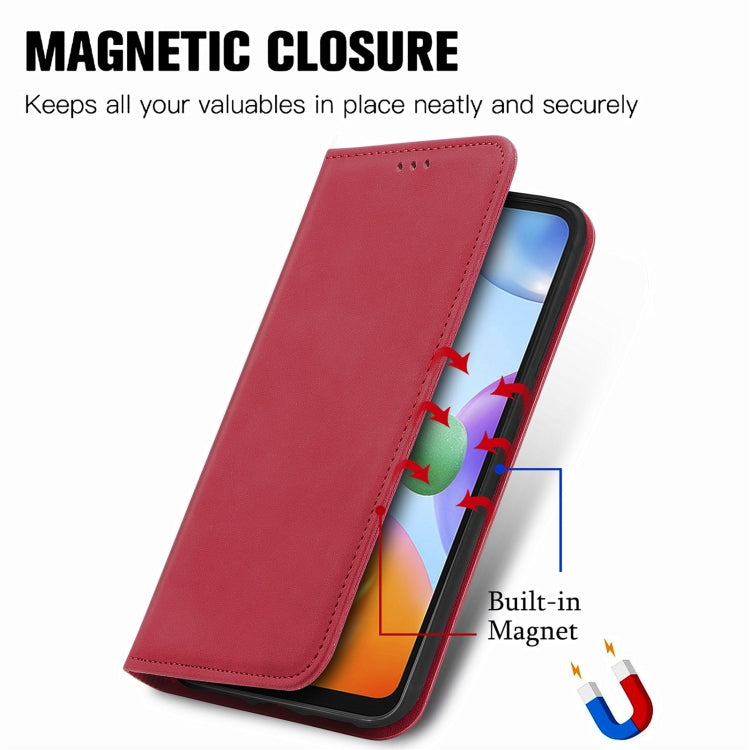 For Xiaomi Redmi 10C Retro Skin Feel Magnetic Flip Leather Phone Case