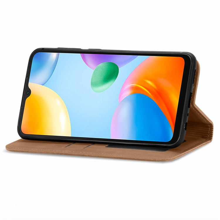 For Xiaomi Redmi 10C Retro Skin Feel Magnetic Flip Leather Phone Case