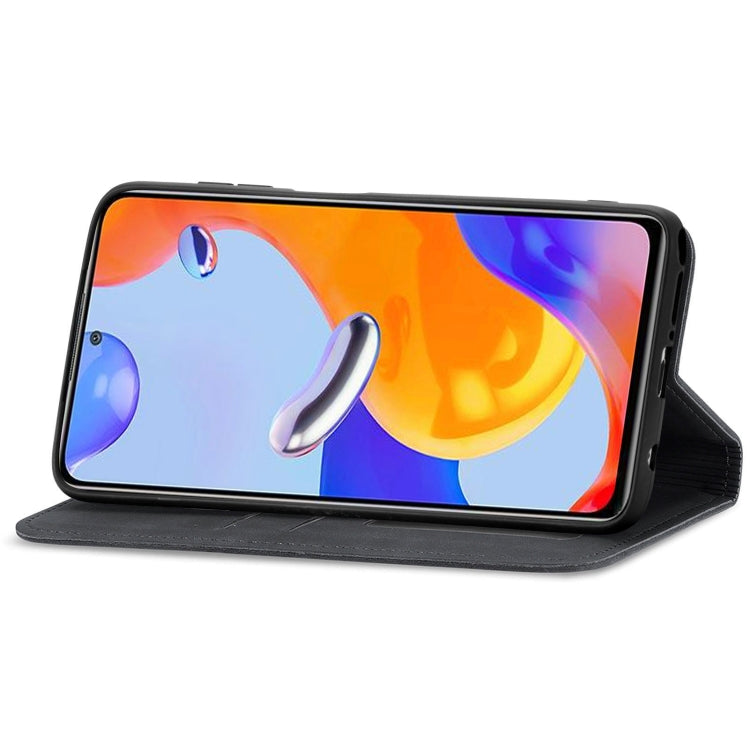 For Xiaomi Redmi Note 11 Pro Retro Skin Feel Magnetic Flip Leather Phone Case