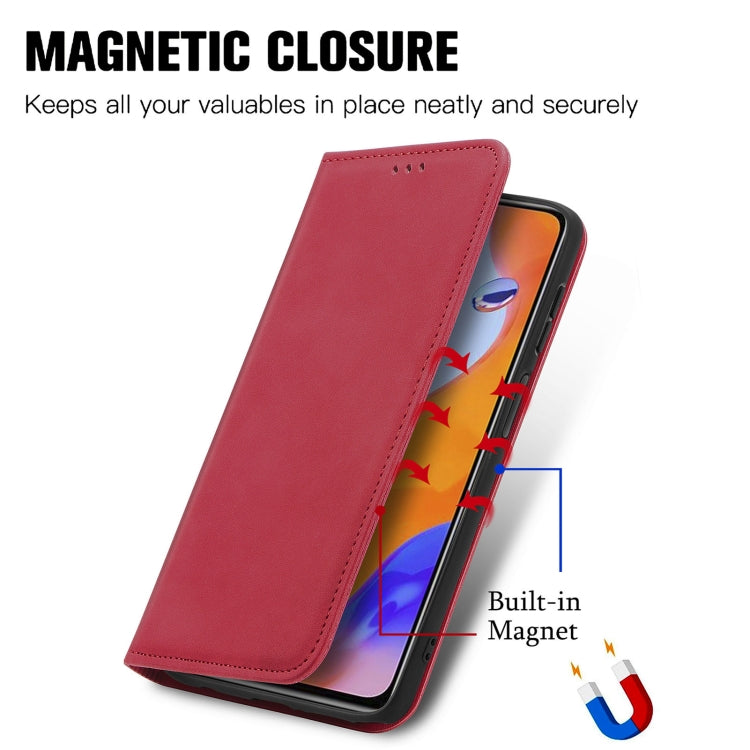 For Xiaomi Redmi Note 11 Pro Retro Skin Feel Magnetic Flip Leather Phone Case