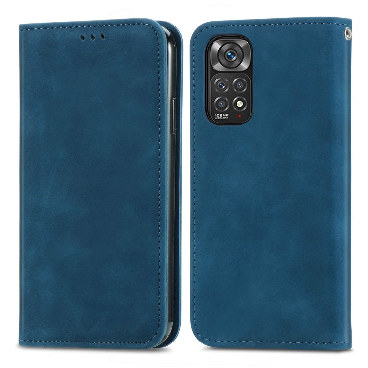 For Xiaomi Redmi Note 11 Pro Retro Skin Feel Magnetic Flip Leather Phone Case