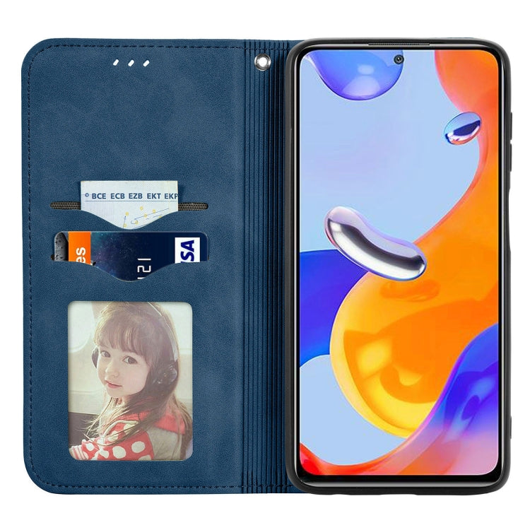 For Xiaomi Redmi Note 11 Pro Retro Skin Feel Magnetic Flip Leather Phone Case