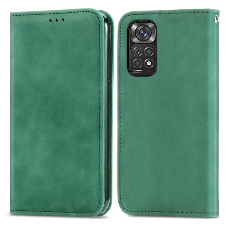 For Xiaomi Redmi Note 11 Pro Retro Skin Feel Magnetic Flip Leather Phone Case