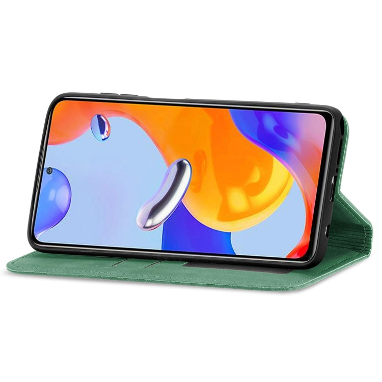 For Xiaomi Redmi Note 11 Pro Retro Skin Feel Magnetic Flip Leather Phone Case