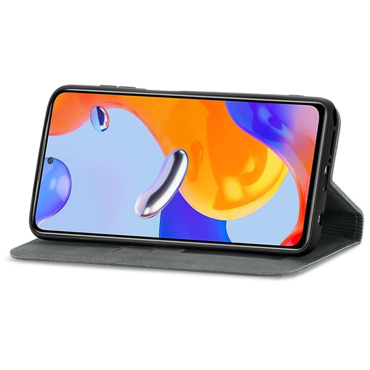 For Xiaomi Redmi Note 11 Pro Retro Skin Feel Magnetic Flip Leather Phone Case