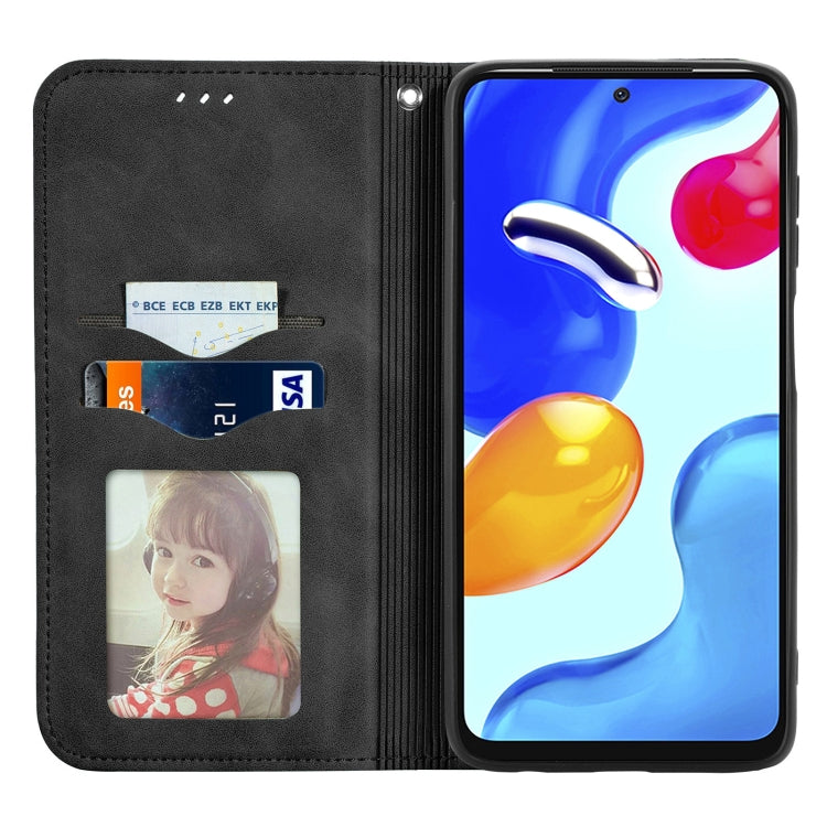 For Xiaomi Redmi Note 11S Retro Skin Feel Magnetic Flip Leather Phone Case