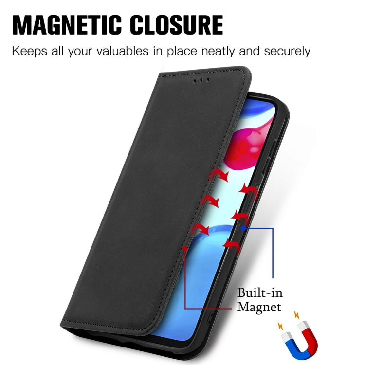 For Xiaomi Redmi Note 11S Retro Skin Feel Magnetic Flip Leather Phone Case