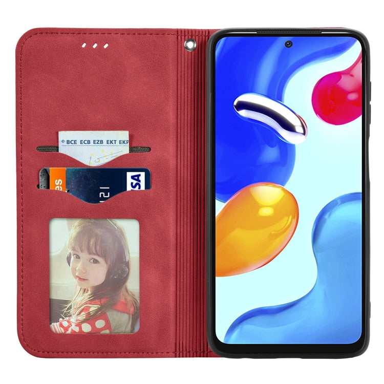 For Xiaomi Redmi Note 11S Retro Skin Feel Magnetic Flip Leather Phone Case