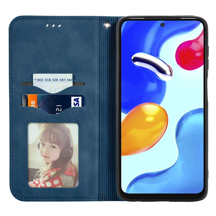 For Xiaomi Redmi Note 11S Retro Skin Feel Magnetic Flip Leather Phone Case