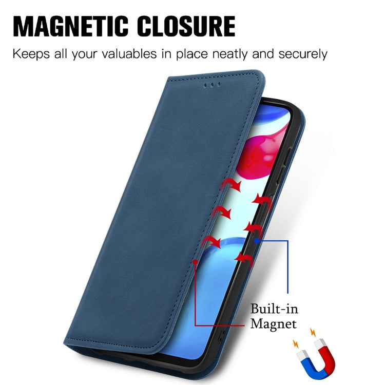 For Xiaomi Redmi Note 11S Retro Skin Feel Magnetic Flip Leather Phone Case
