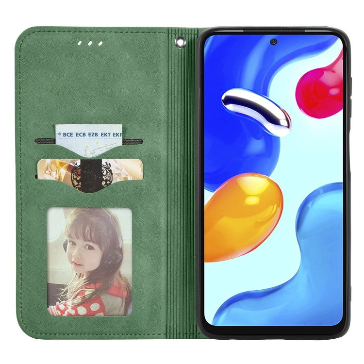 For Xiaomi Redmi Note 11S Retro Skin Feel Magnetic Flip Leather Phone Case
