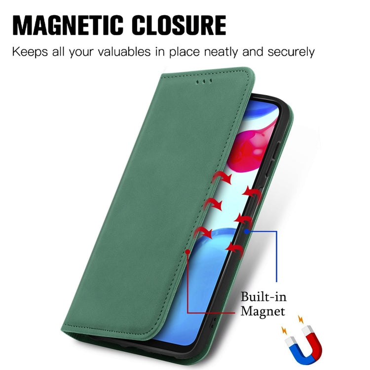 For Xiaomi Redmi Note 11S Retro Skin Feel Magnetic Flip Leather Phone Case