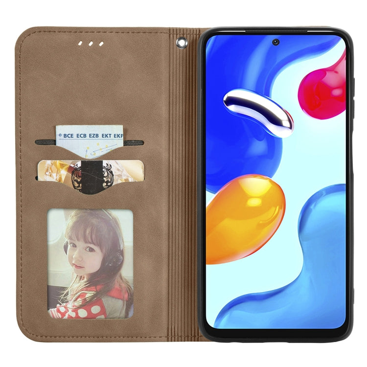 For Xiaomi Redmi Note 11S Retro Skin Feel Magnetic Flip Leather Phone Case