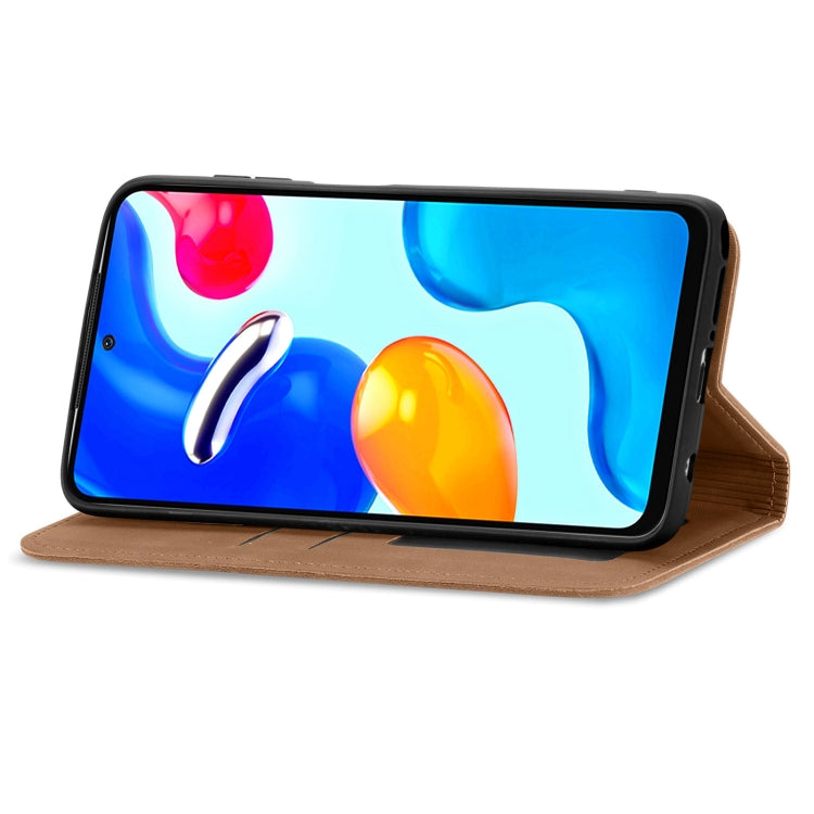 For Xiaomi Redmi Note 11S Retro Skin Feel Magnetic Flip Leather Phone Case