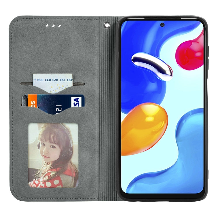 For Xiaomi Redmi Note 11S Retro Skin Feel Magnetic Flip Leather Phone Case