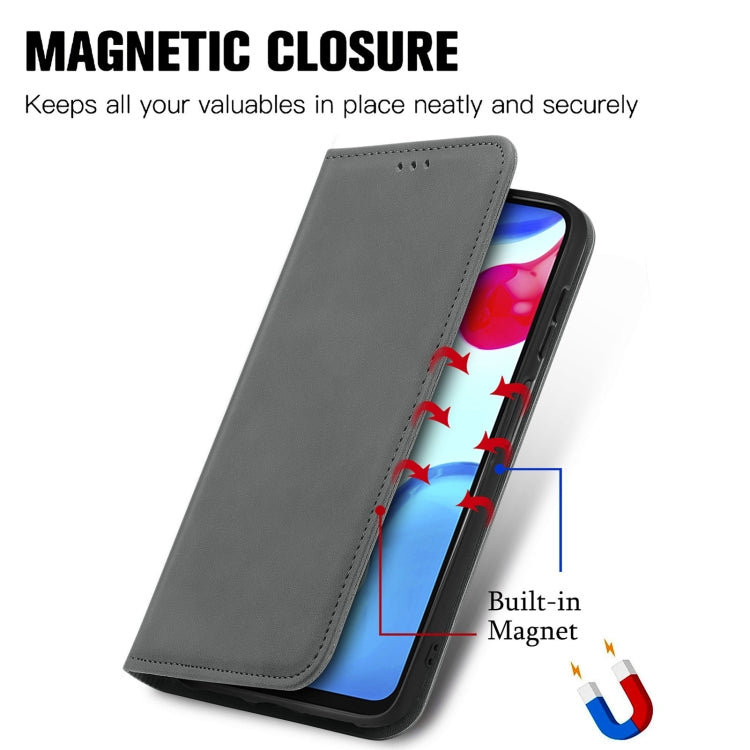 For Xiaomi Redmi Note 11S Retro Skin Feel Magnetic Flip Leather Phone Case