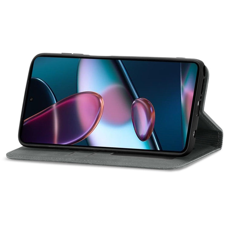 For Motorola Edge X30 Retro Skin Feel Magnetic Horizontal Flip Leather Phone Case